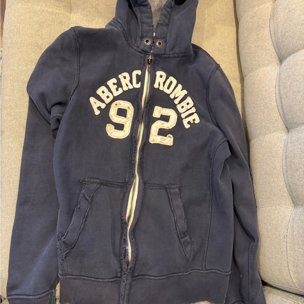 XL Vintage Abercrombie Navy Hoodie